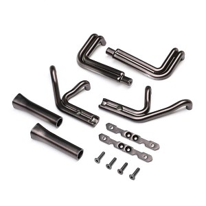 Losi Header Set Black Chrome: 22s Sprint