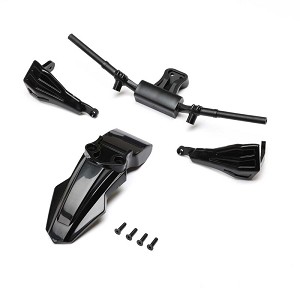 Losi Promoto-MX-SM Fender, Handguards & Handle Bars, Black: PM-SM