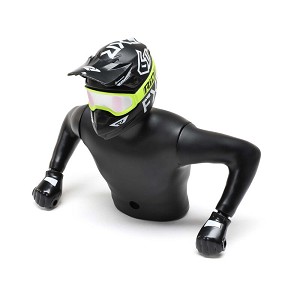 Losi Promoto-MX-SM Rider Figure Upper, FXR Yellow: PM-SM