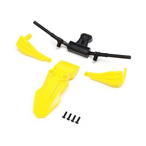 Losi Promoto-MX-SM Fender, Handguards & Handle Bars, Yellow: PM-SM