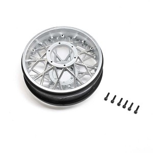 Losi Promoto-MX-SM Rear Wheel Set, Satin Chrome: PM-SM