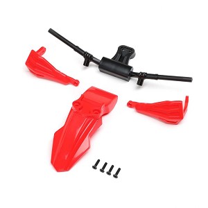 Losi Promoto-MX-SM Fender, Handguards & Handle Bars, Red: PM-SM