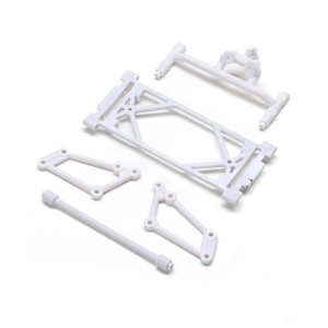 Losi Front Wing Mount Set White: 22S Sprint