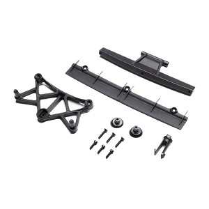 Losi Clipless Body Mount and Spoiler, Body: GROM Asphalt Late Model