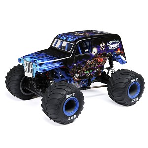 Losi 1/18 Mini LMT Son Uva Digger 2S 4X4 RTR Brushed Monster Truck (Battery & Charger) (Blue)