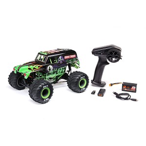 Losi 1/18 Mini LMT 4X4 Brushed Monster Truck RTR (Grave Digger)