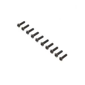 Losi Button Head Screws, Stl, BO, M4 x 14mm (10)