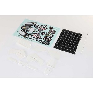 Losi White Plastics w/Wraps: PM-MX