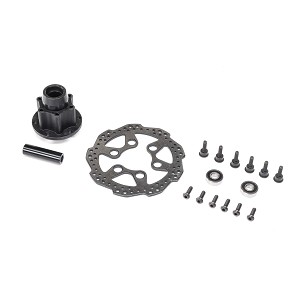 Losi Complete Front Hub Assembly: PM-MX