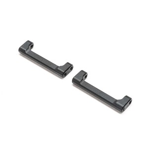 Losi Aluminum Crossbar, Shock Mount, Black: Mini LMT (2)