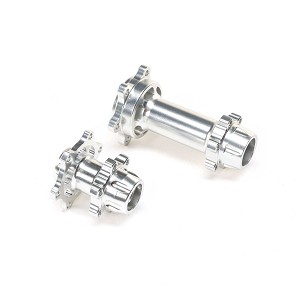Losi Aluminum Hub Set, Machined, Silver : PM-MX