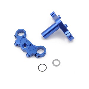Losi Aluminum Triple Clamp Set, Blue: PM-MX