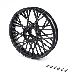 Losi Front Wheel Set, Black: PM-MX