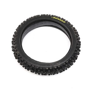 Losi Dunlop MX53 Front Tire w/Foam, 60 Shore: PM-MX