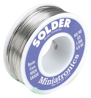 Miniatronics Rosin Core Solder 60/40, 4oz