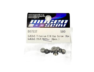 Mugen Seiki SJG 3x5T Titanium Cap Screw (8pcs)