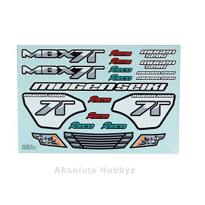 Mugen MBX7TR/E Decal Sheet