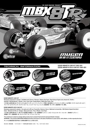 Mugen Seiki MBX8TR ECO Instruction Manual