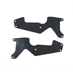 Mugen Graphite Front Lower Suspension Arm Mount Plate 2pcs: