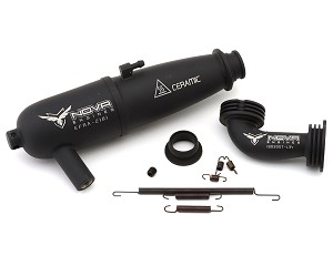 Nova Engines Kombo On-Road Black Ceramic Coated Tuned Pipe w/Manifold (EFRA 2181) (34mm 90°/90°)