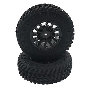 Panda Hobby Tires and Wheels Mounted and Glued (Black) (1pr)