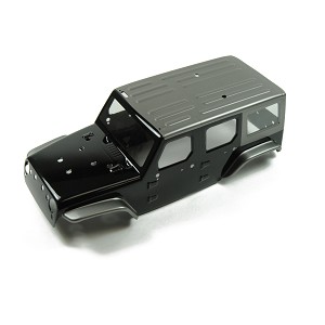 Panda Hobby Tetra18 X1 Body Shell Set (Black) (w/F & R Grill w/o LED's)