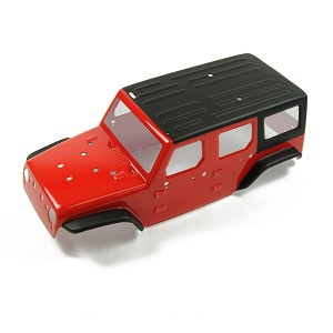 Panda Hobby Tetra18 X1 Body Shell Set (Red) (w/F & R Grill w/o LED's)