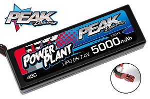 Peak Racing Power Plant 5000 Deans 7.4V 45C