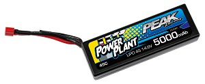 Peak Racing Power Plant Hardcase Lipo 4S 14.8V 5000mAh 45C (Deans)