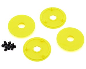Pro-Motion 1/10 Magnum 2.2'' Dirt Oval Wheels Mud Covers (Yellow) (4)