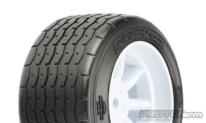 Protoform Vintage Racing Pre-Mounted Rear Tire (31mm) (White) (2)