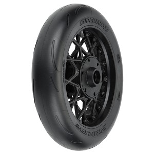 Pro-Line 1/4 Supermoto Tire Front MTD Black Wheel: PM-MX