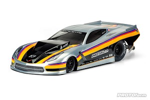Protoform Chevrolet Corvette C7 1/10 Pro-Mod Short Course Drag Car Body (Clear)