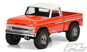 Proline 1966 Chevrolet C-10 Clear Body (Cab + Bed) (313mm) Wheelbase Scale Crawlers