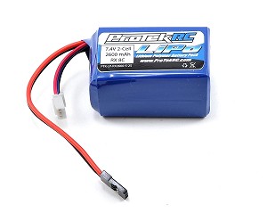 ProTek RC LiPo Kyosho & Tekno Hump Receiver Battery Pack (7.4V/2600mAh)
