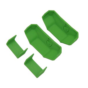 RaceCraft TenFoil 1/10 Buggy Universal Front Wing Wolf Den Green (Pair)