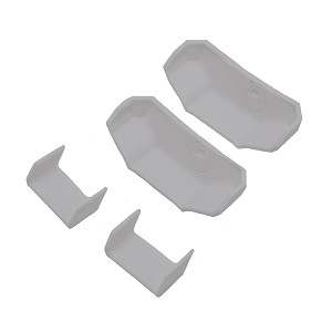 RaceCraft TenFoil 1/10 Buggy Universal Front Wing Walker White (Pair)