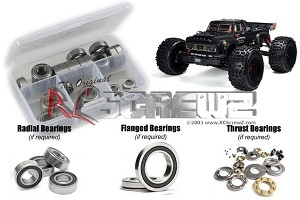 RC Screwz Arrma RC Notorious 6s V5 (#ARA8611V5) Rubber Shielded Bearing Kit