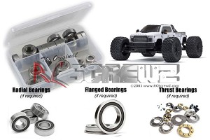 RC Screwz Arrma Big Rock 6S 4WD BLX 1/7th  Rubber Shielded Bearing Kit 