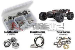 RC Screwz Arrma Kraten 6s BLS 4×4 Extreme Bash  Rubber Shielded Bearing Kit