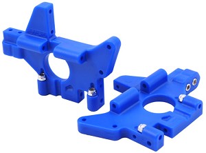 RPM Traxxas Maxx Rear Bulkhead Set (Blue)