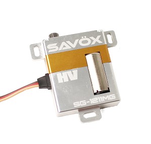Savox SG-1211MG High Torque Glider Wing Servo w/Aluminum Case (High Voltage)