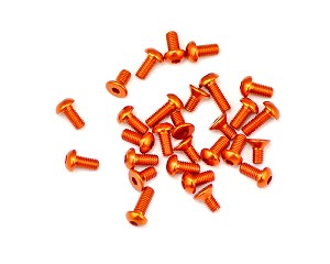 Serpent Screw Set Aluminum Top Side Orange 411 (28) 