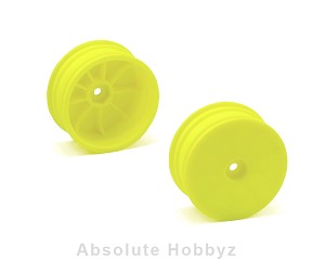 Serpent 12mm 4WD Front Wheel (2) (Yellow)