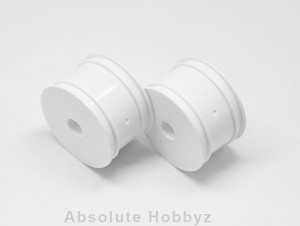Serpent 61mm Rear 1/10 Buggy Wheel (White) (2) (SRX-2/SRX-4)
