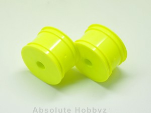 Serpent 61mm Rear 1/10 Buggy Wheel (Yellow) (2) (SRX-2/SRX-4)