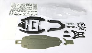 Serpent Upgrade-Set Aluminium Chassis SRX2 MH