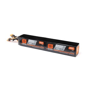 Spektrum Dual 22.2V (44.4V) 5000mAh 6S x2 100C Smart LiPo Battery: IC5