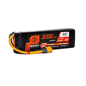 Spektrum 14.8V 3200mAh 4S 50C Smart LiPo G2: IC3