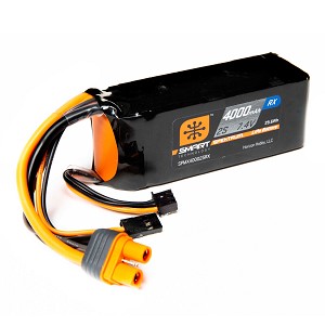 Spetrum 7.4V 4000mAh 2S 15C Smart LiPo Receiver Battery: Universal Receiver: IC3